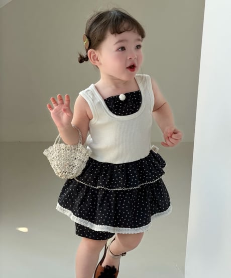 39[予約]mydaughter black mood dot set up