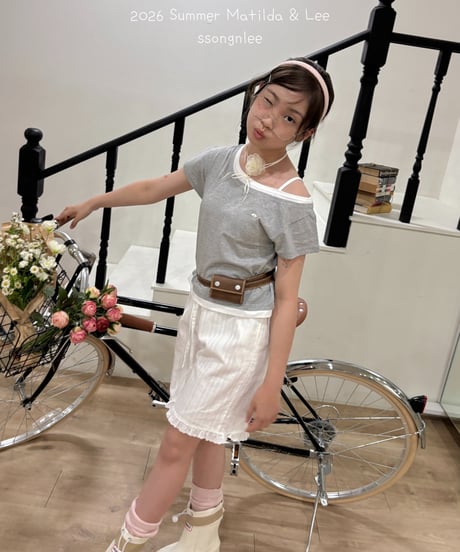 26[予約]matilda&lee layered unbal tee