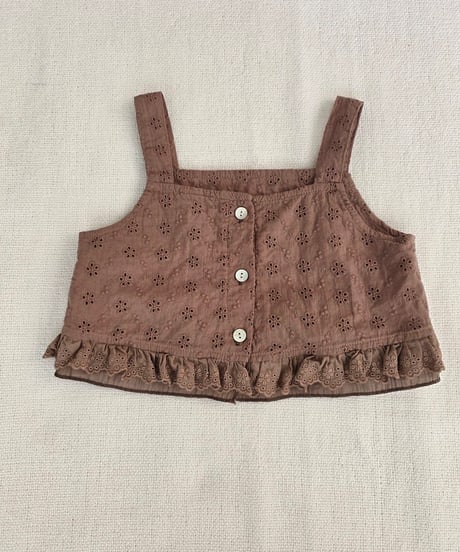 5[予約]mon Atelier lace frill top