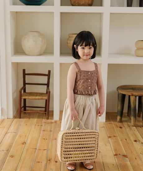 21[予約]mon Atelier sand linen pants