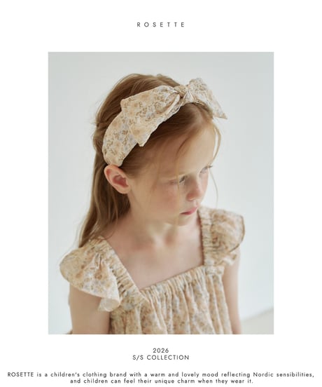 38[予約]ROSETTE sherbet hairband