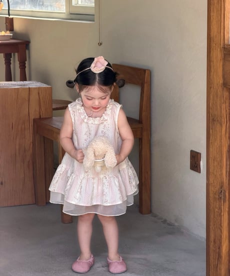 2[予約]mydaughter flower frill sleeveless dress