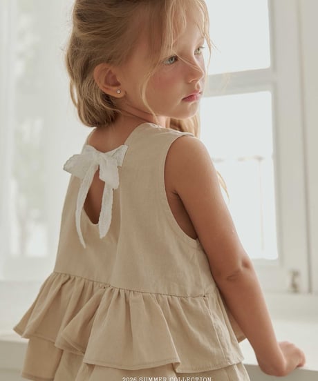 36[予約]melikey ribbon cancan sleeveless bl