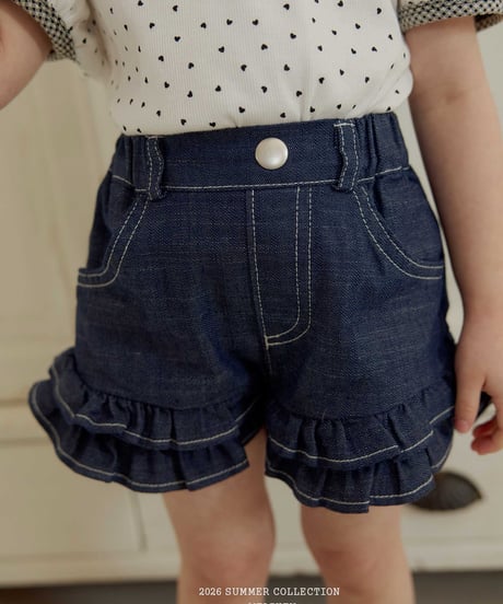44[予約]melikey tutu frill shorts(denim)