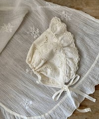 21[予約]elov&monpetitbebe lace bonnet