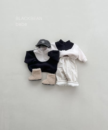 15[予約]blackbean wolf baby zip-up tee(baby)