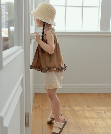 17[予約]Roa sleeveless york frill blouse