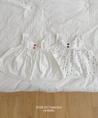 109[予約]ninibello bubble pop sleeveless blouse(baby)