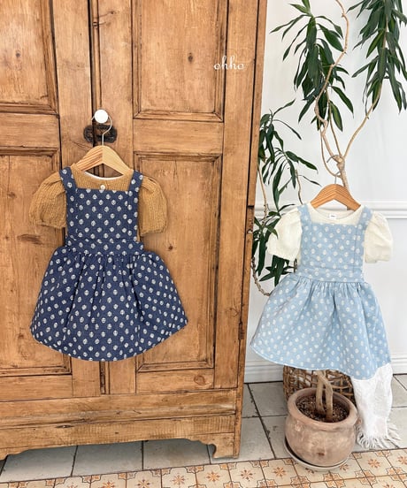 21[予約]ohho monet suspender skirt
