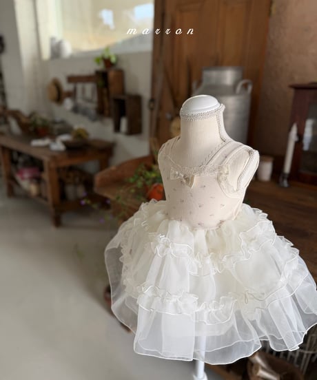 33[予約]marron rosali dress(XS-L)