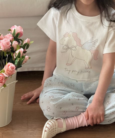 21[予約]ninibello apple pony crop tee