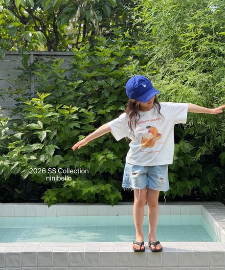 80[予約]ninibello scoop scoop short sleeve t-shirt