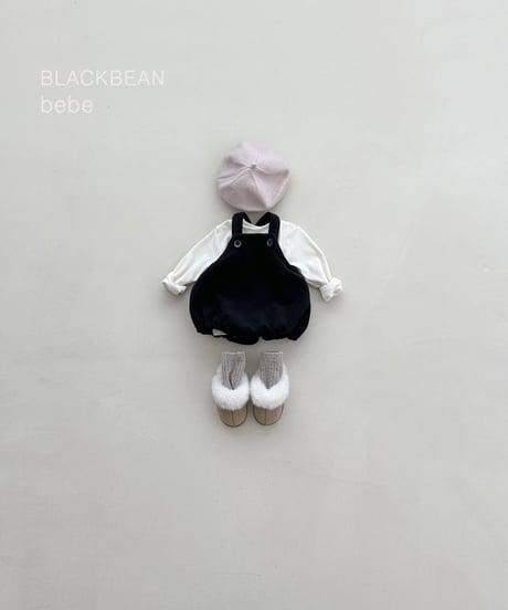 13[予約]blackbean woody suspender bebe set(baby)