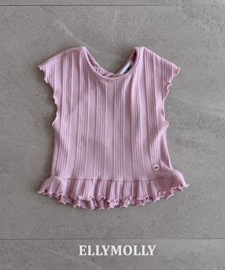 32[予約]ELLYMOLLY baek muse frill t