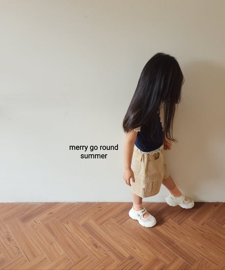 13[予約]merry go round rib button sleeveless