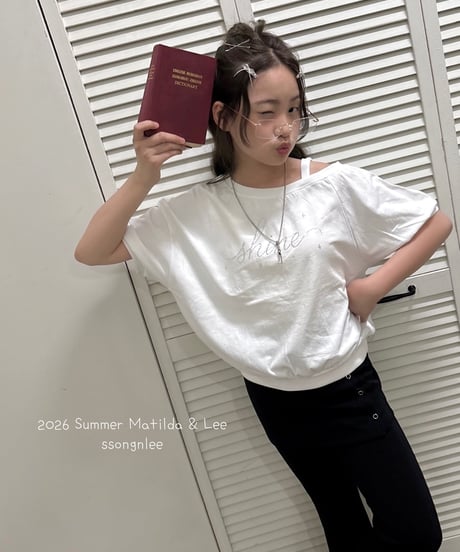 15[予約]matilda&lee cubic lettering tee