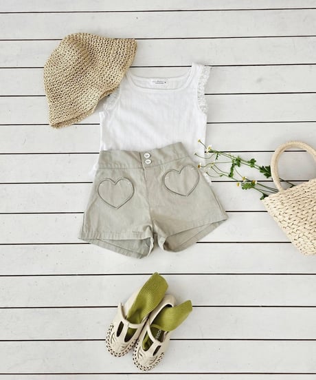 32[予約]mon Atelier heart short pants