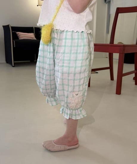 93[予約]aiai point check jogger pants