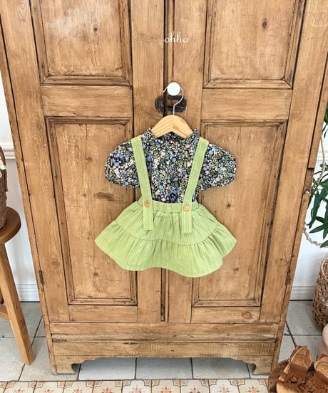 10[予約]ohho floral blouse
