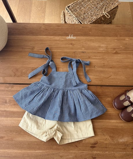 3[予約]ohho pepper strope strap blouse