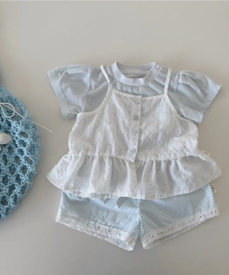 43[予約]mydaughter mint sugar frill set up