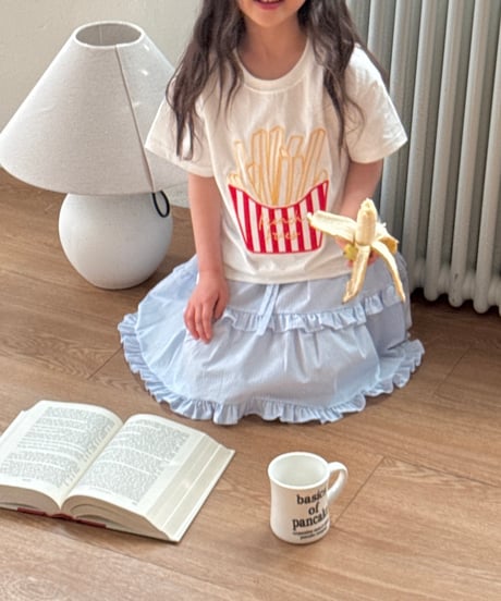 17[予約]ninibello french fries short sleeve t-shirt