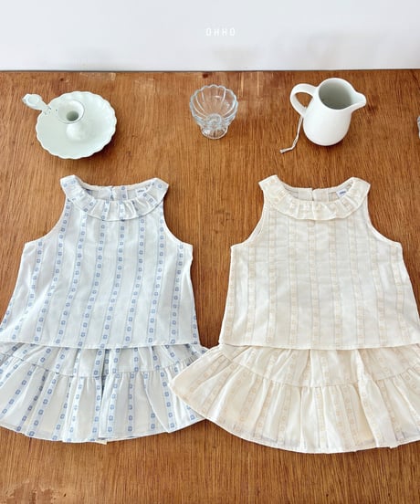 36[予約]ohho ette shirred skirt
