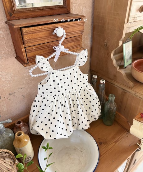 70[予約]marron bubble dress(XS-L)
