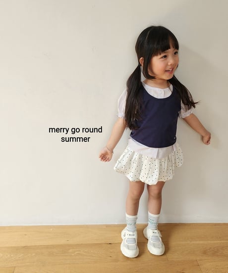 39[予約]merry go round dot skirt pants