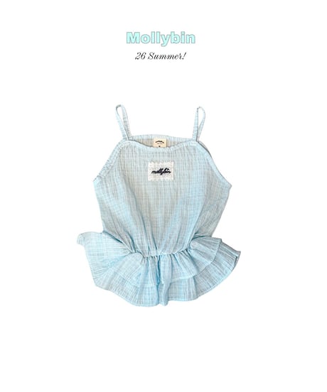 1[予約]Mollybin sally shirring top