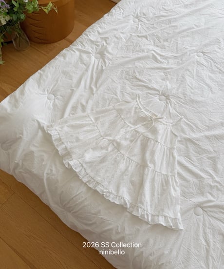 95[予約]ninibello pure tiered dress