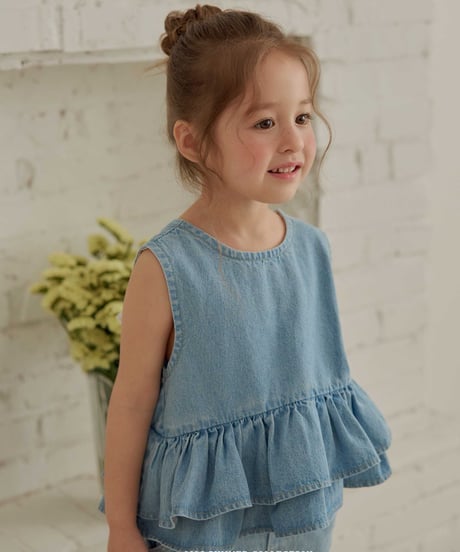 36[予約]melikey ribbon cancan sleeveless bl