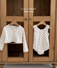 18[予約]La.camel cherry swimwear