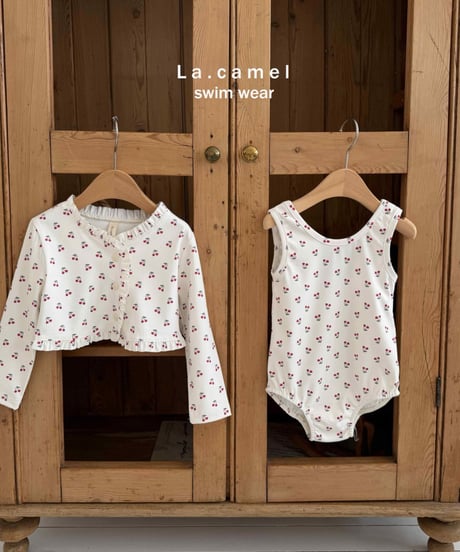 18[予約]La.camel cherry swimwear