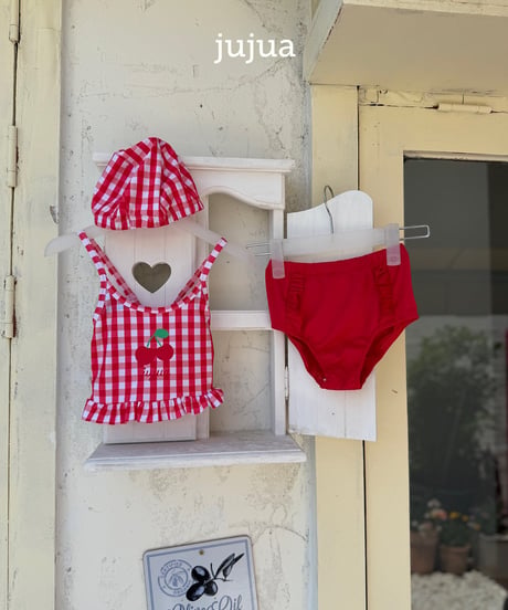 21[予約]jujua cherry swimwear(hat set)