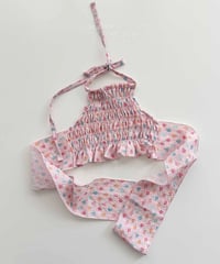 66[予約]melikey jelly flower halter neck