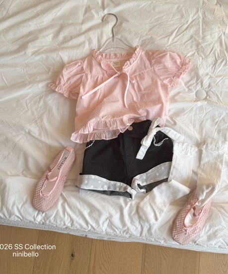35[予約]ninibello rosie embroidered blouse
