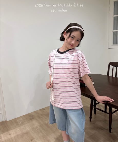 40[予約]matilda&lee slow border tee