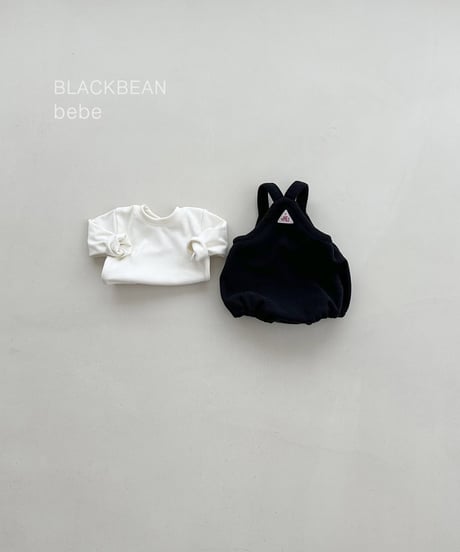 13[予約]blackbean woody suspender bebe set(baby)