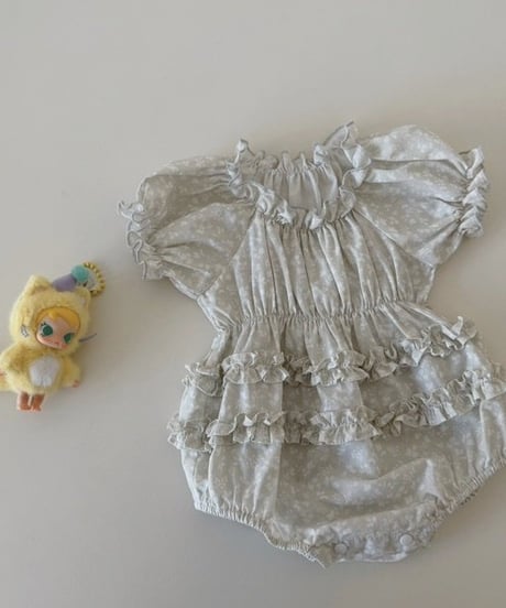 4[予約]mydaughter rose garden baby frill suit
