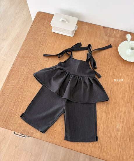 40[予約]ohho soft denim capri pants