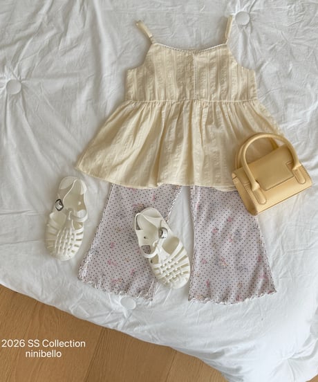 33[予約]ninibello milk tank top blouse