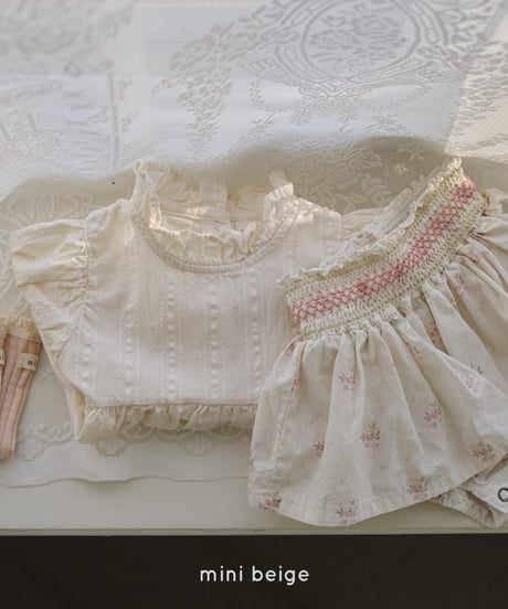 [即納]送料無料 mini beige skirt smoke bloomer