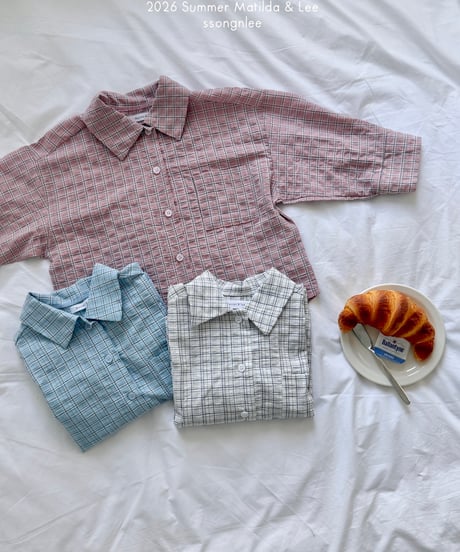 85[予約]matilda&lee joy check shirt