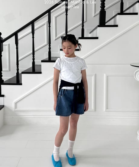 22[予約]matilda&lee flower short sleeve tee