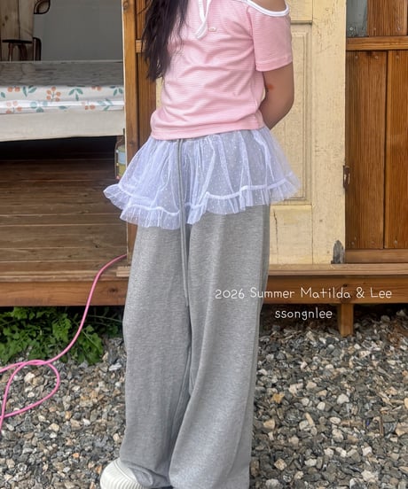 58[予約]matilda&lee lace wide pants