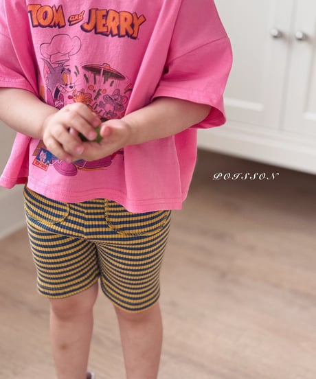 15[予約]poisson border leggings