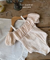 19[予約]La.camel lace swimwear