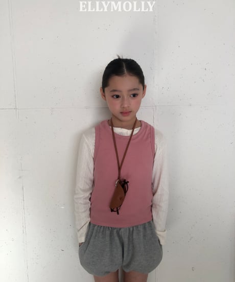 259[予約]ELLYMOLLY slime layered sleeveless