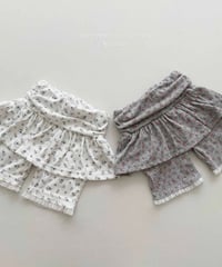 64[予約]melikey shirred 5short skirt leggings